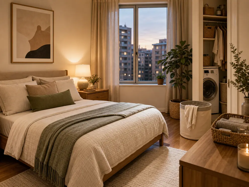 10 minute home reset routine bedroom evening reset