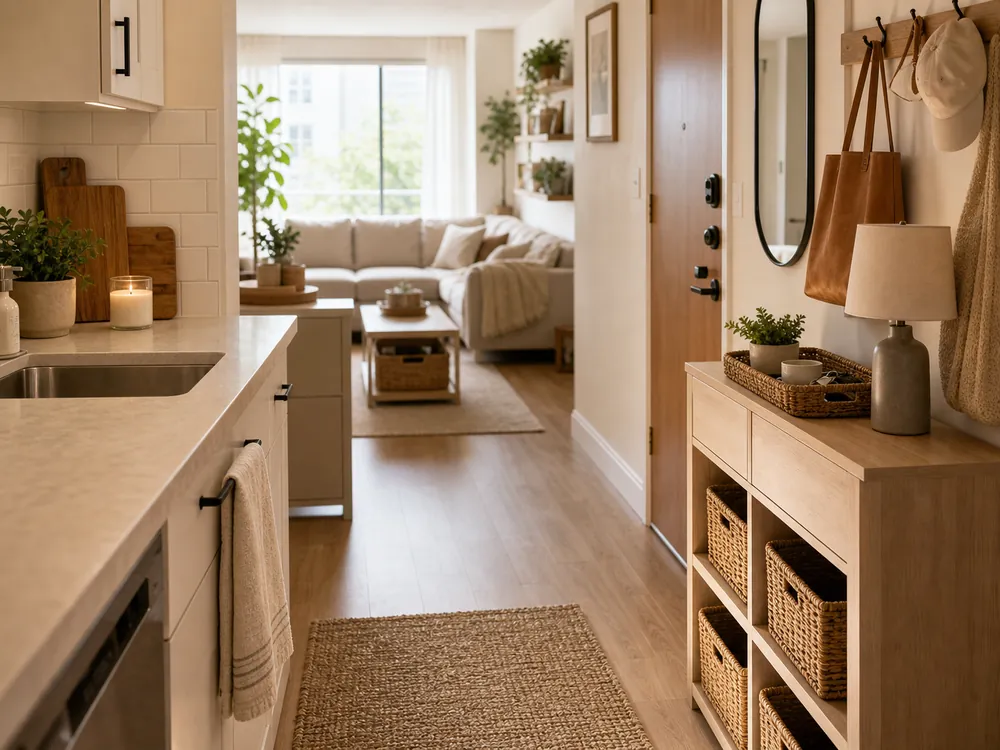 10 minute home reset routine kitchen entry reset zone