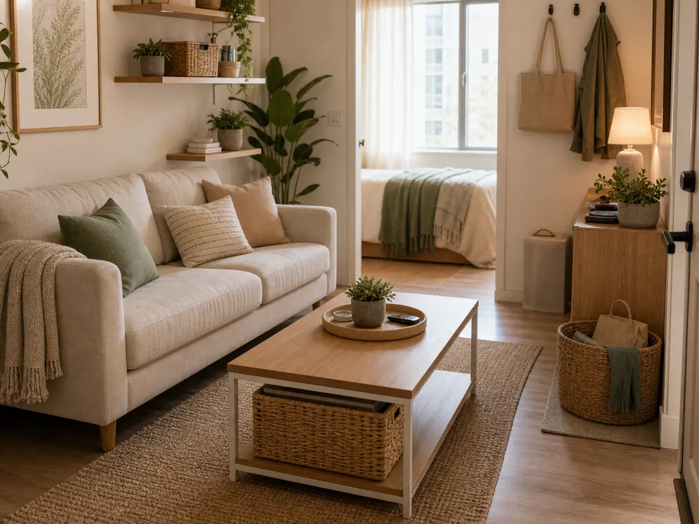 10 minute home reset routine living room surface reset