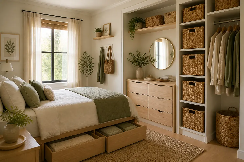 10x10 bedroom storage ideas closet wall shallow dresser