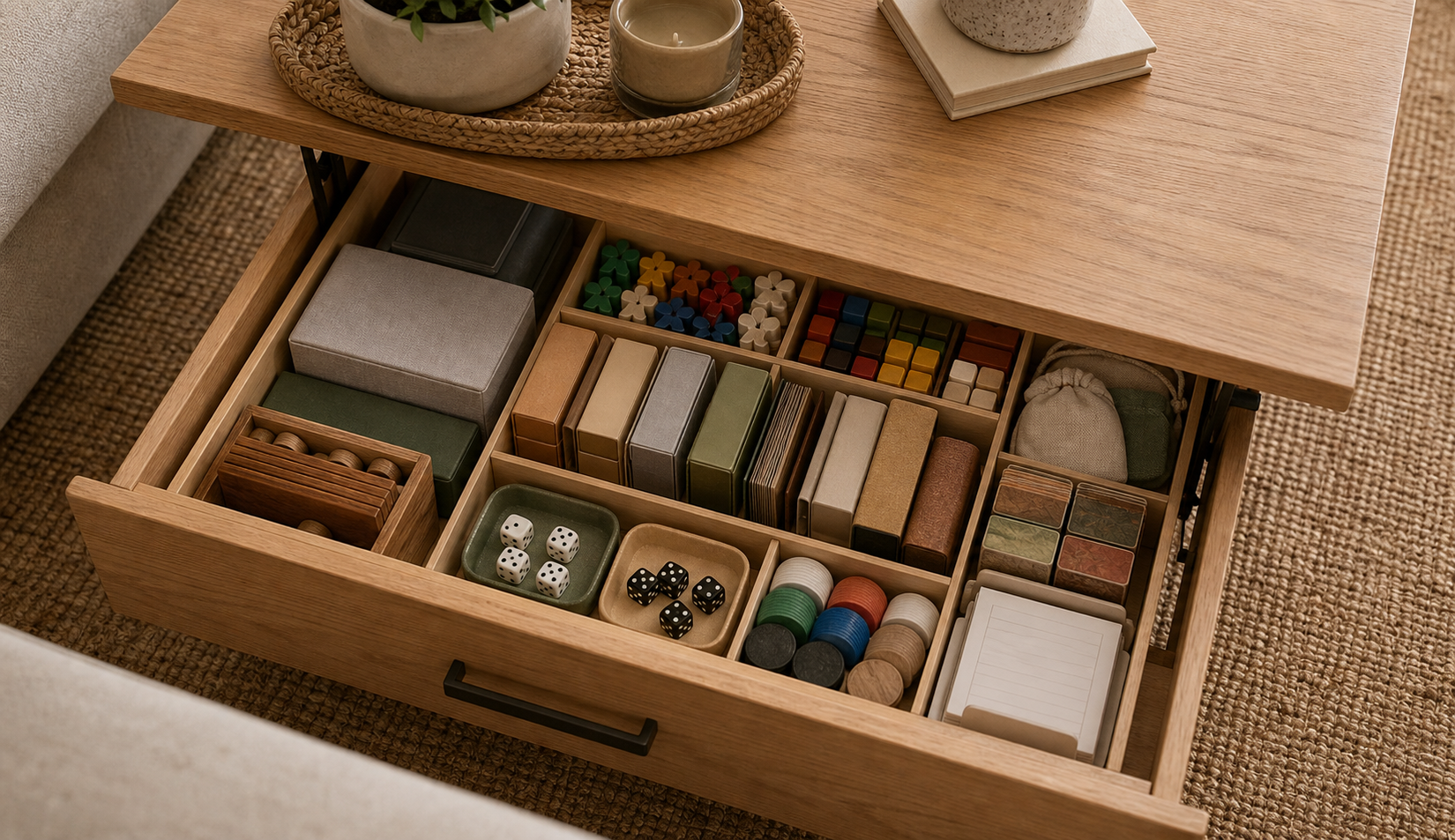 board game storage ideas for small apartments lift top game drawer