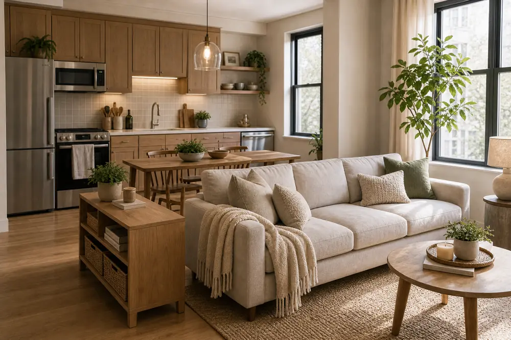 living room kitchen layouts open plan sofa kitchen zone