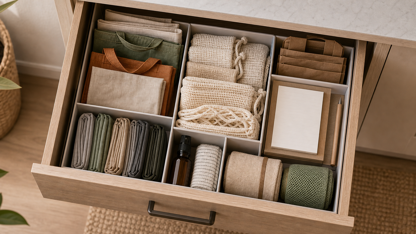reusable bag storage ideas for small apartments kitchen drawer bags