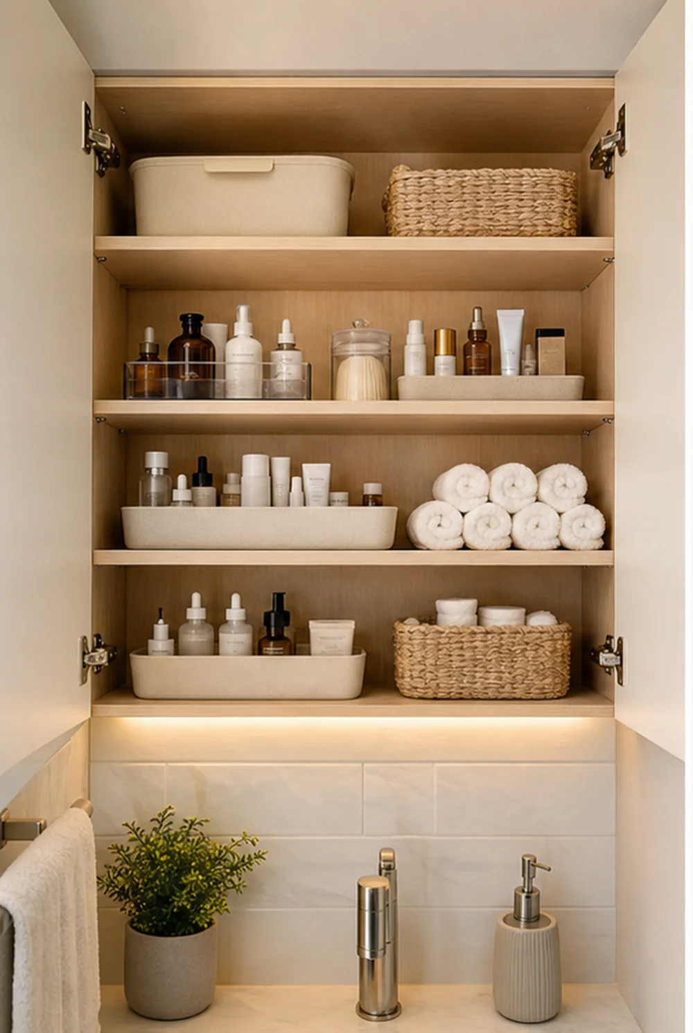 small apartment bathroom cabinet organization shallow bathroom cabinet bins