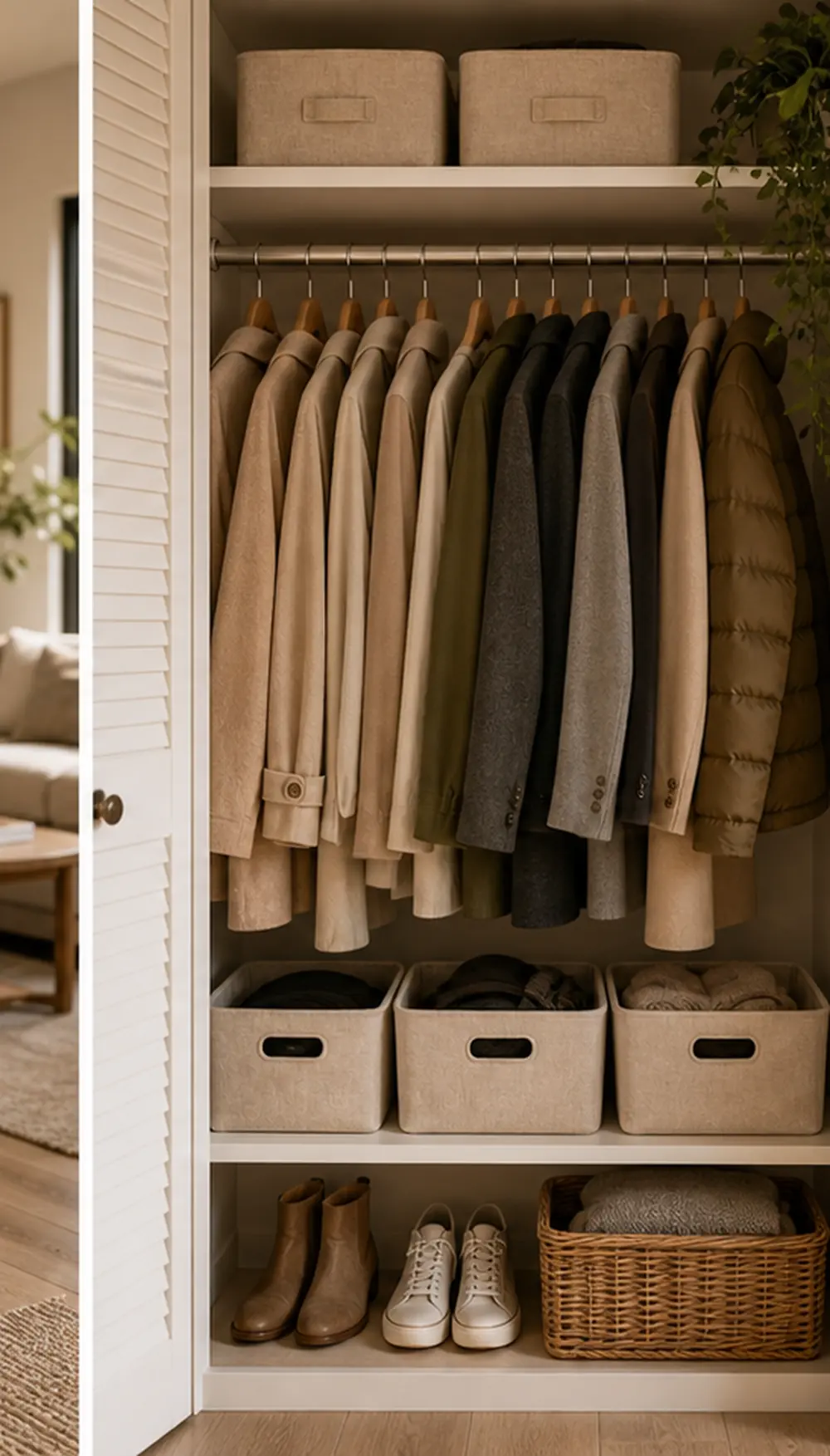 small apartment coat storage ideas closet seasonal coat zone