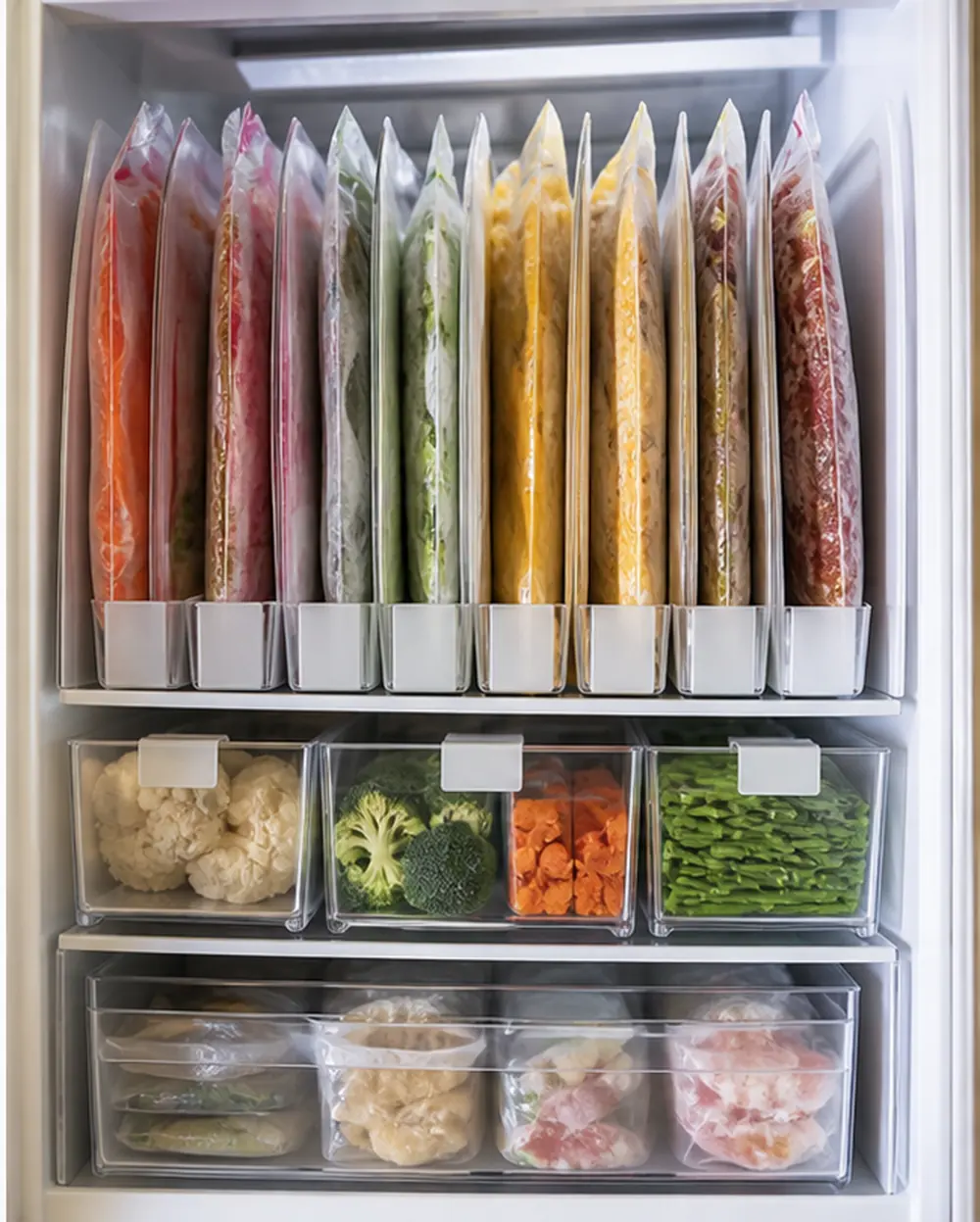 small apartment freezer organization ideas compact freezer drawer system