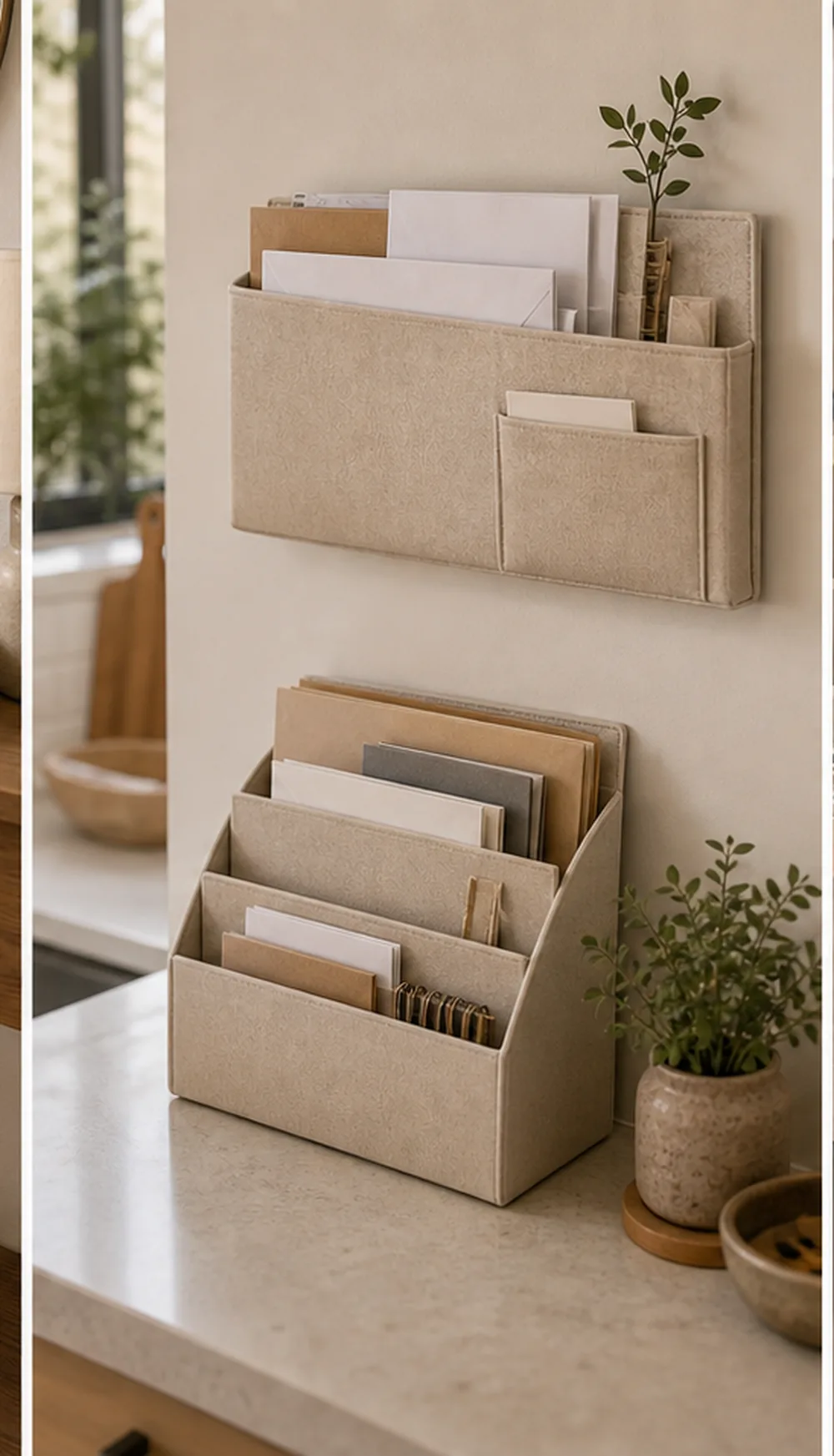 small apartment mail station ideas kitchen wall paper sorter