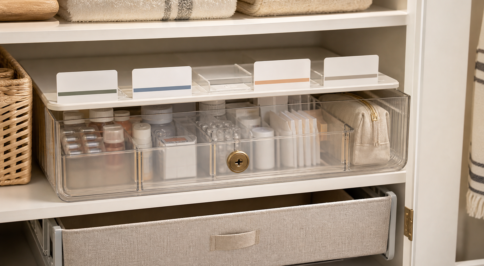 small apartment medicine storage ideas locked medicine shelf