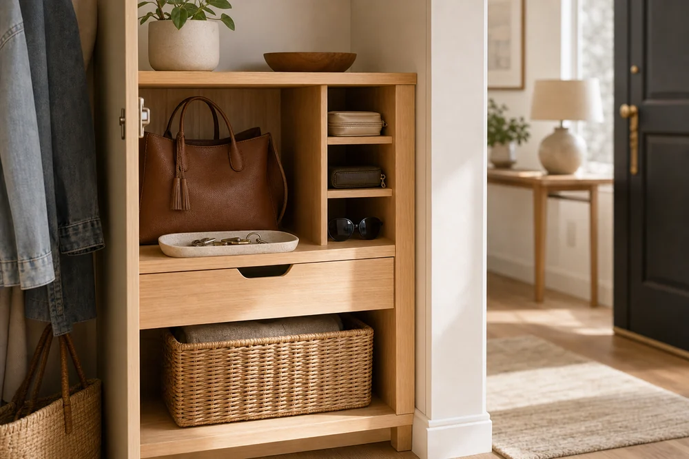 small apartment purse storage ideas entry everyday purse cubby