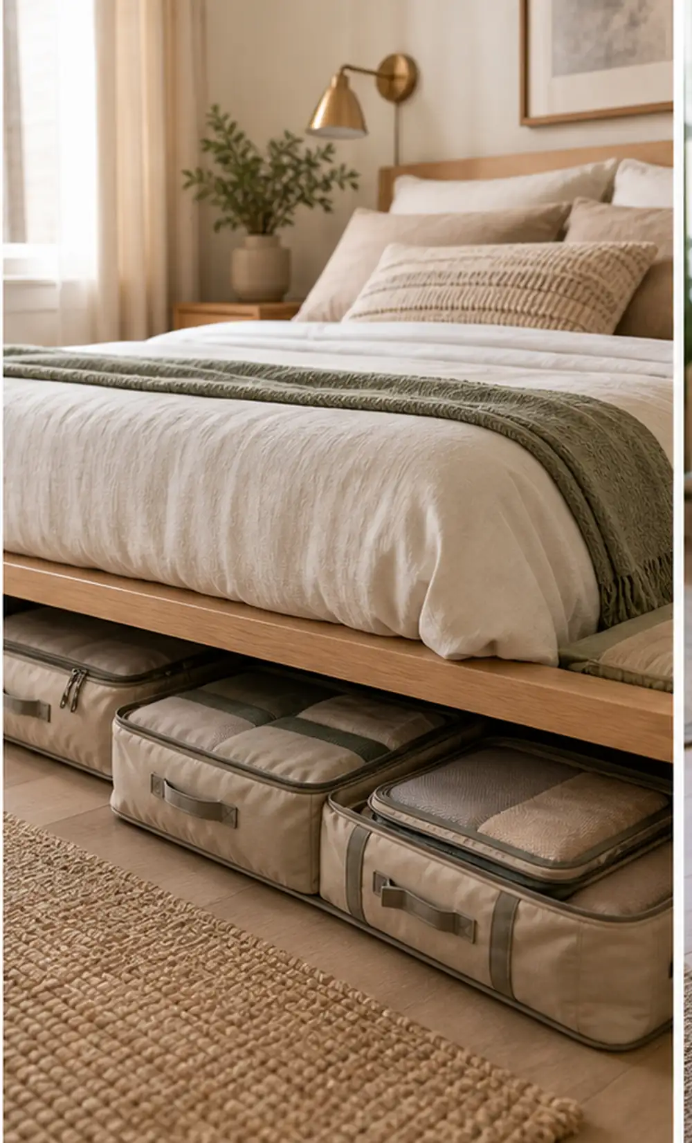 small apartment suitcase storage ideas under bed luggage bags