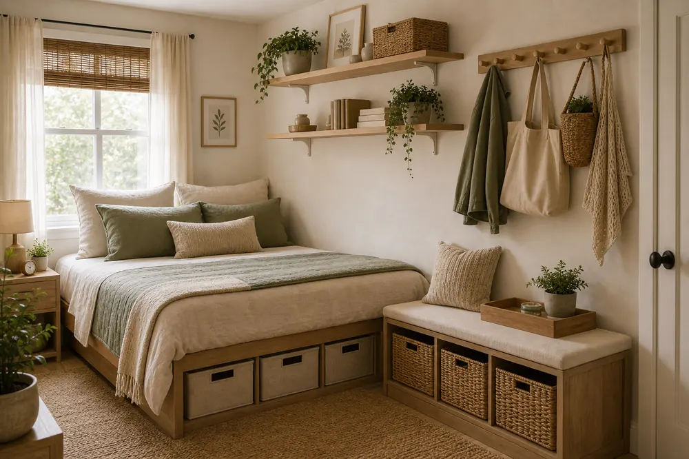 small bedroom diy storage ideas diy wall shelves storage bench