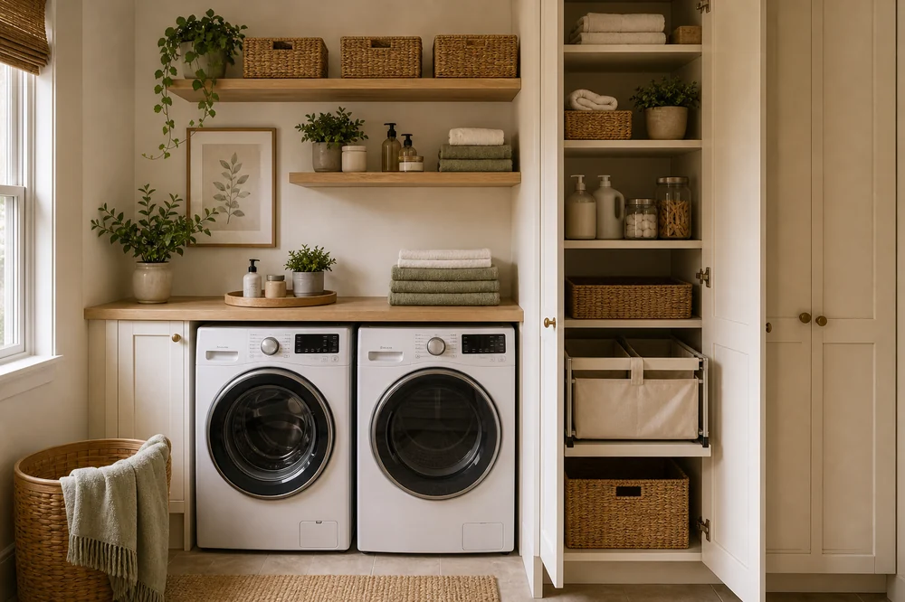 small laundry room decor ideas decorated laundry nook