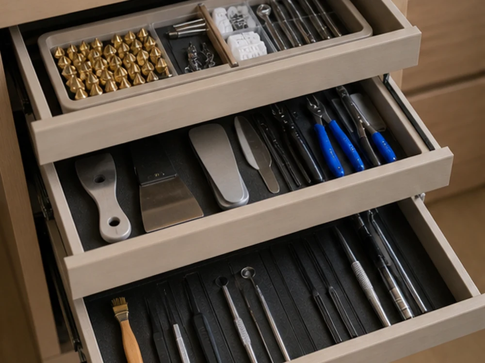 small apartment 3d printing supplies storage ideas showing small apartment 3d printing supplies storage ideas scene 3
