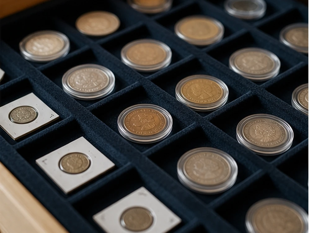 small apartment coin collection storage ideas showing t13 detail