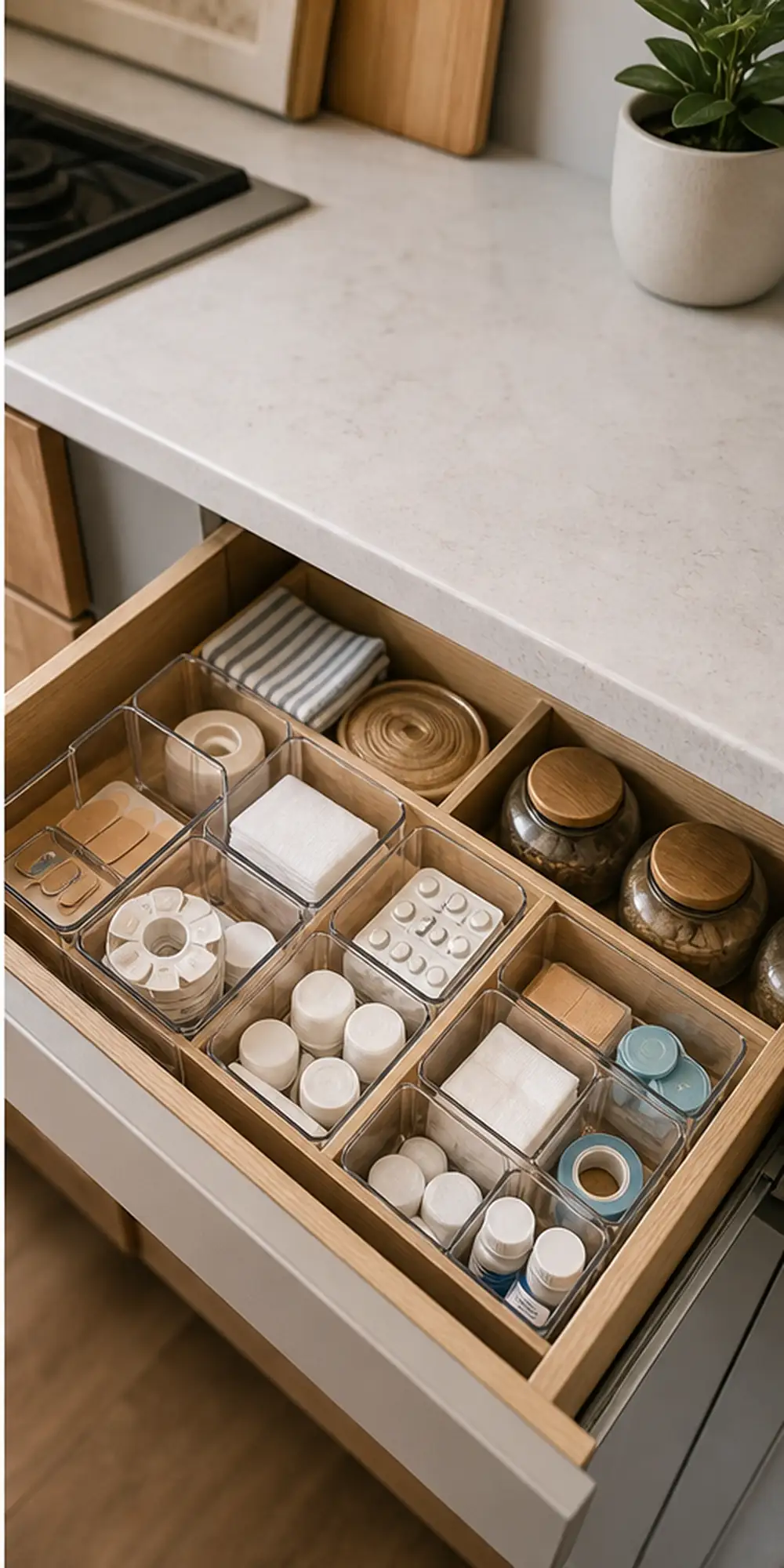 small apartment first aid storage command drawer first aid zone