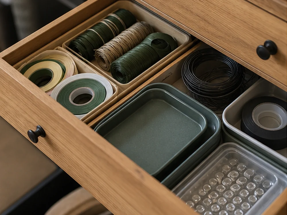 small apartment flower arranging supplies storage ideas showing small apartment flower arranging supplies storage ideas scene 2