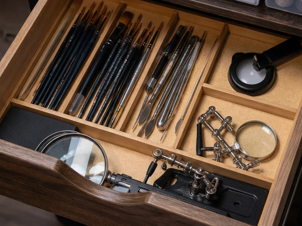 small apartment miniature painting supplies storage ideas showing small apartment miniature painting supplies storage ideas scene 2