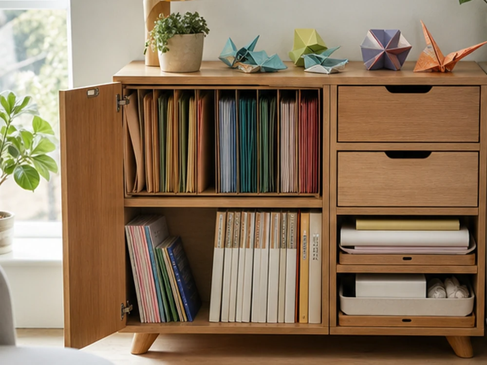 small apartment origami paper storage ideas showing t07 overview