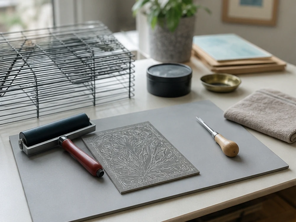 small apartment printmaking supplies storage ideas showing t30 reset