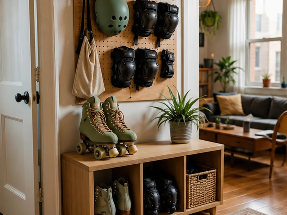 small apartment roller skating gear storage ideas showing small apartment roller skating gear storage ideas scene 1