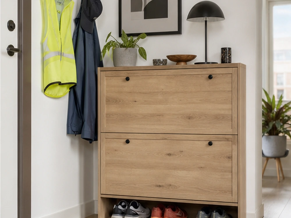 small apartment running gear storage ideas showing t22 overview
