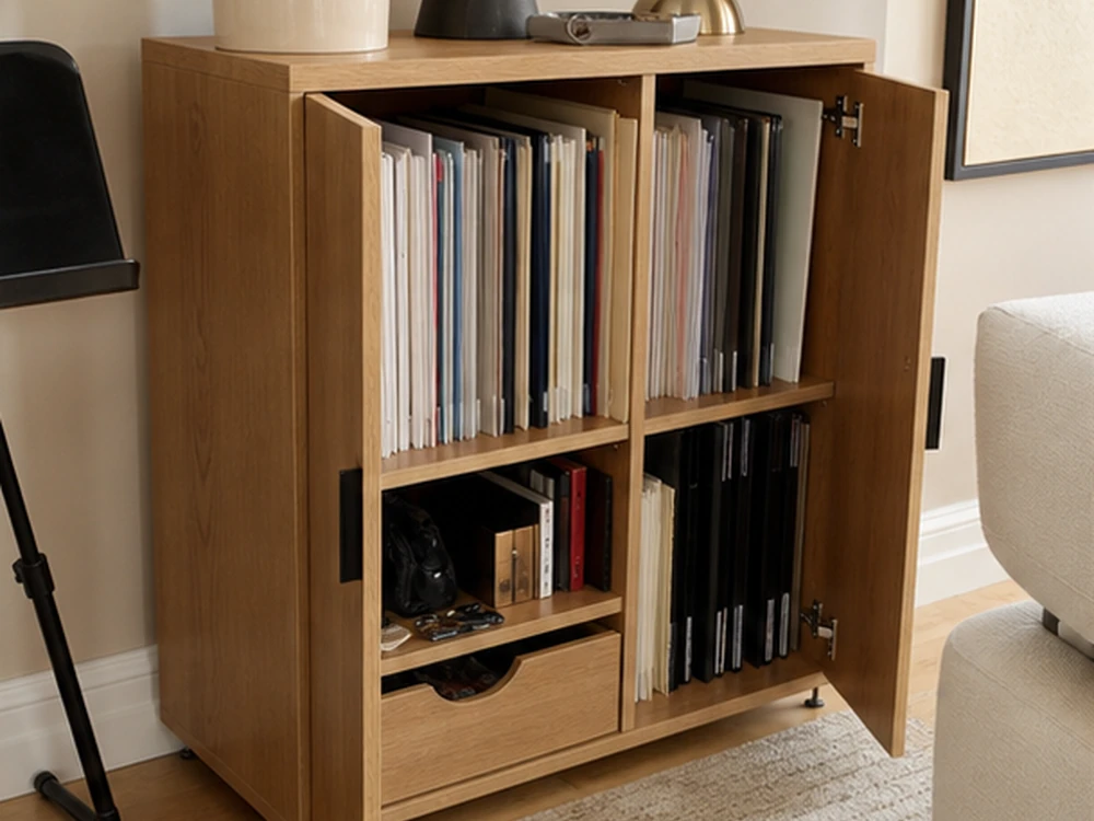 small apartment sheet music storage ideas showing t16 overview