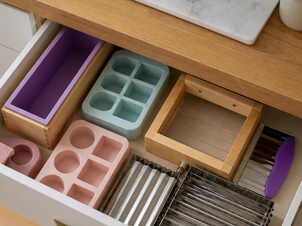 small apartment soap making supplies storage ideas showing t10 detail