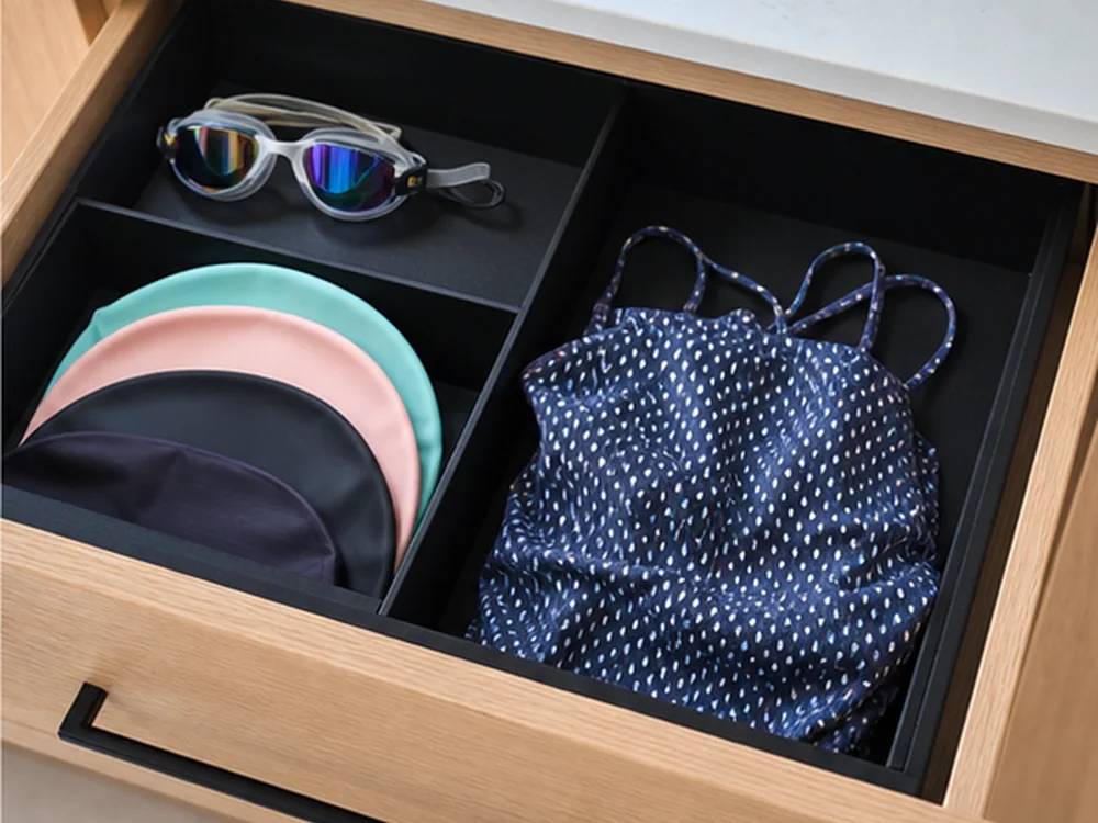 small apartment swimming gear storage ideas showing t24 detail
