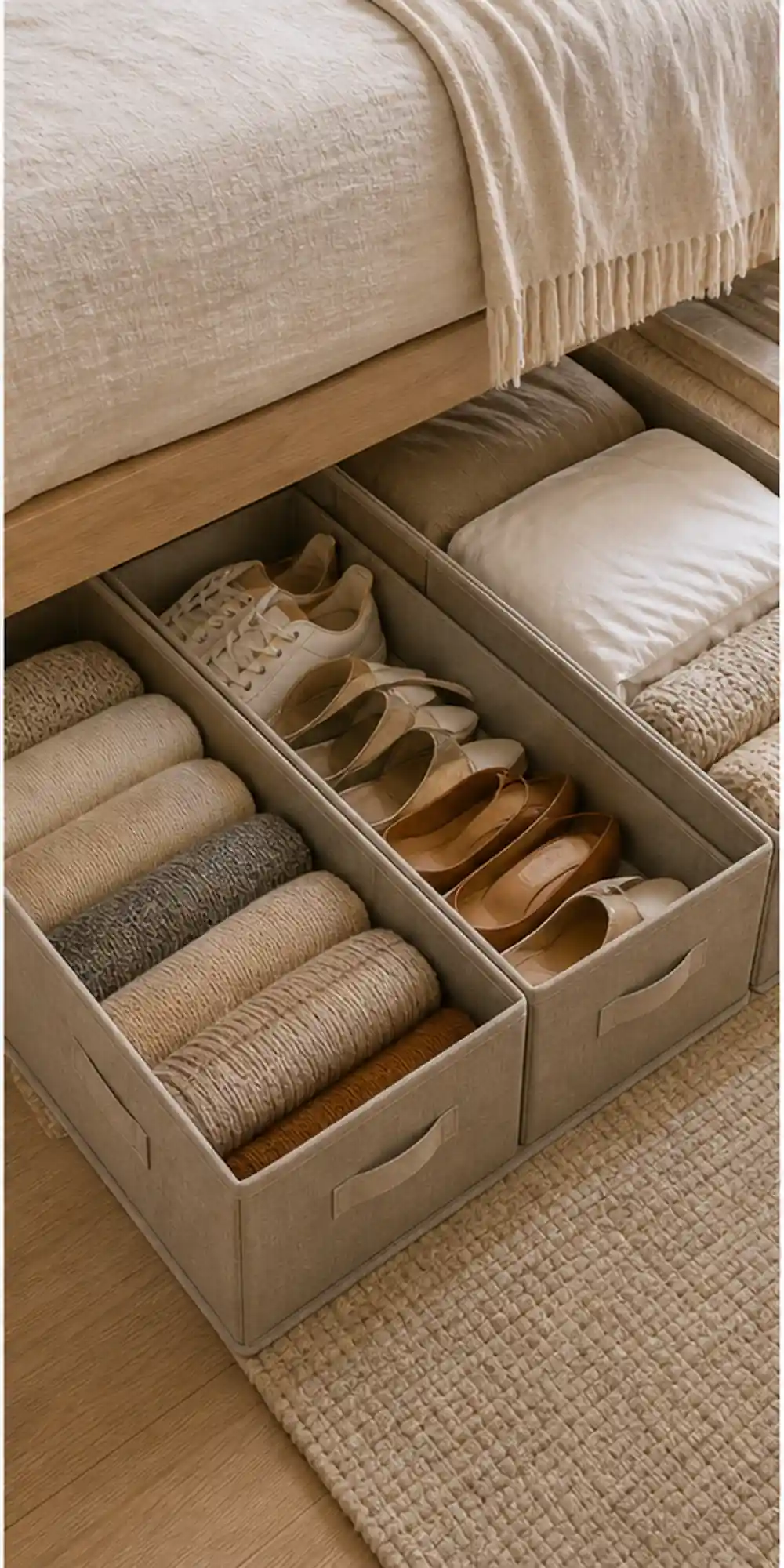 small apartment under bed storage bins divided under bed seasonal boxes