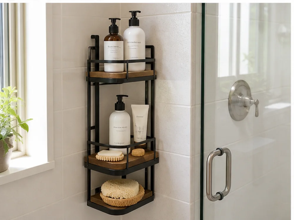 Badezimmer Organizer Regal mit freiem Reinigungs- und Bewegungsweg