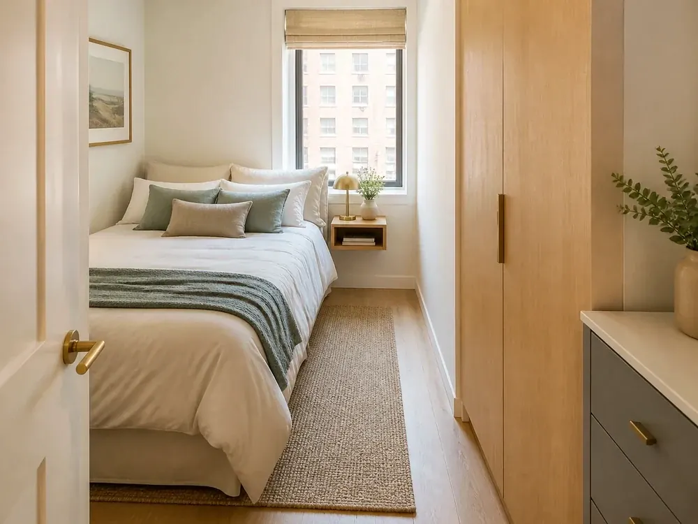 Schlafzimmer-Aufbewahrungsdesign mit klarer Anordnung und warmen Organisationsdetails für dein Zuhause