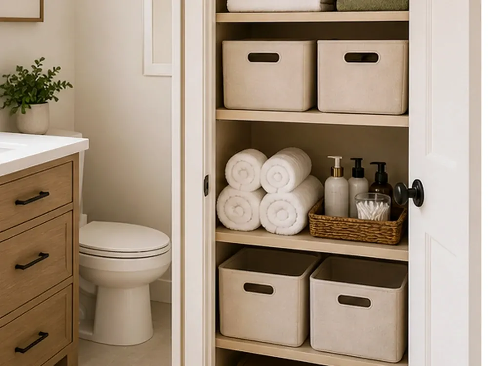 decorative bathroom shelves ideas editorial image 1