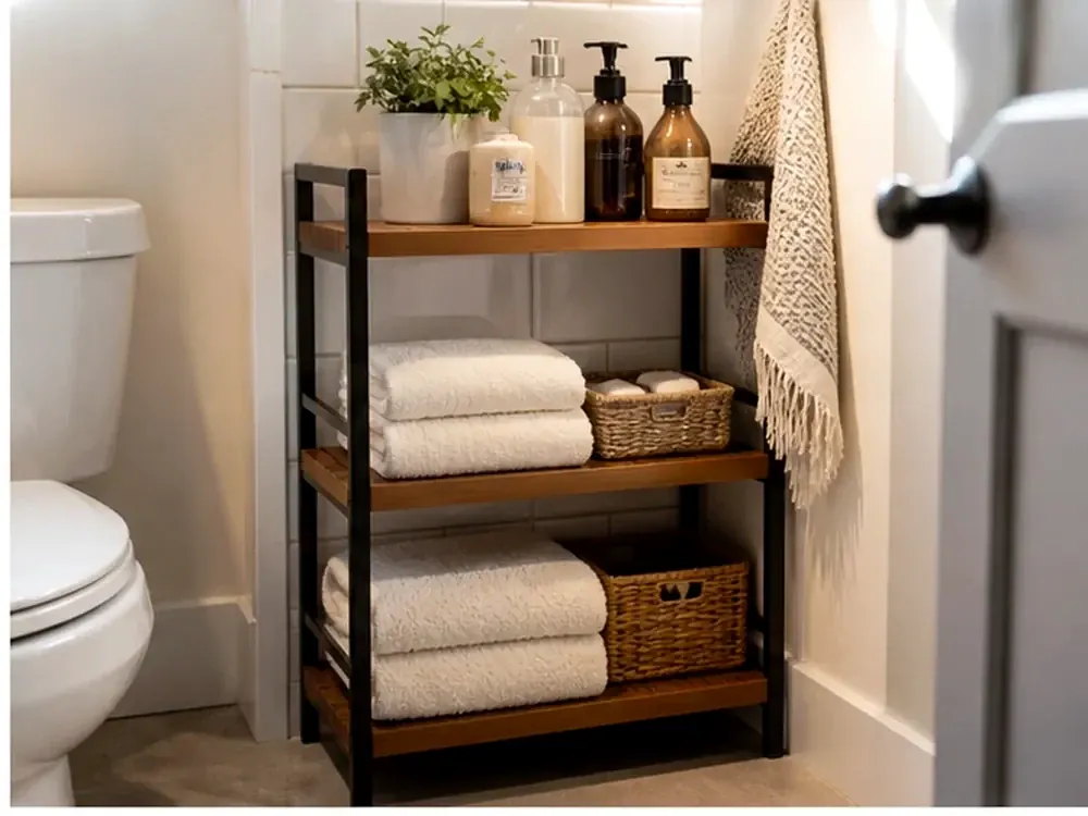 shelves for bathroom vanity editorial image 1