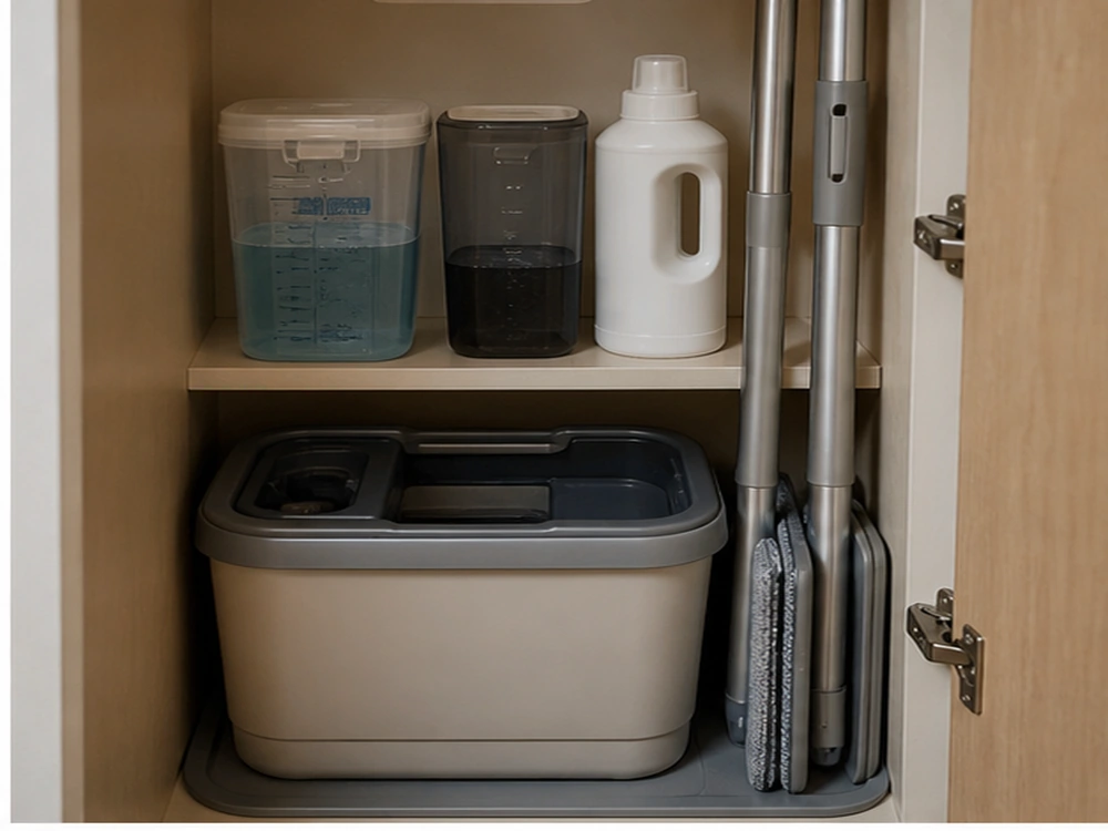 small apartment mop and bucket storage ideas showing small apartment mop and bucket storage ideas scene 2