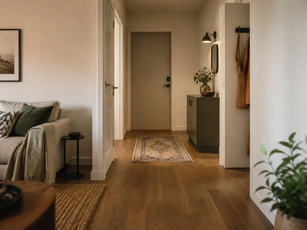 Designideen für kleine Familienzimmer mit praktischem Stauraum, Struktur und natürlichem Tageslicht