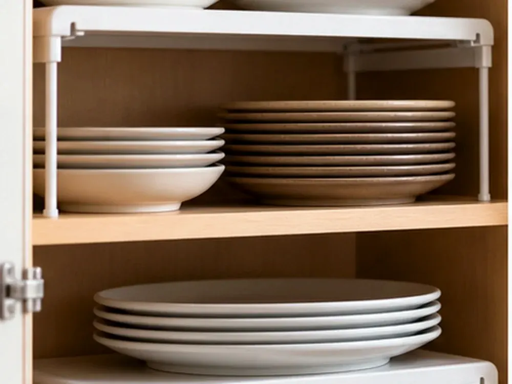 Petit rangement de cuisine avec un itinéraire clair et des détails chaleureux pour organiser la maison