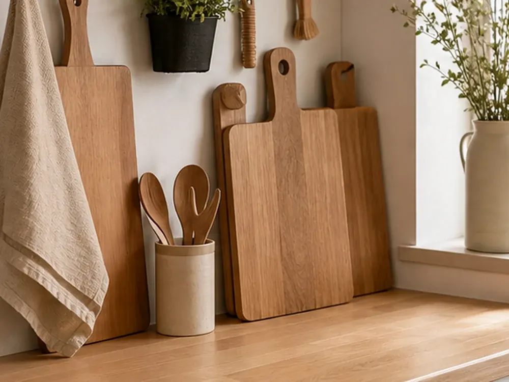 Idées de rangement intelligentes pour les petits appartements avec des catégories visibles, un style calme et un espace de stockage accessible